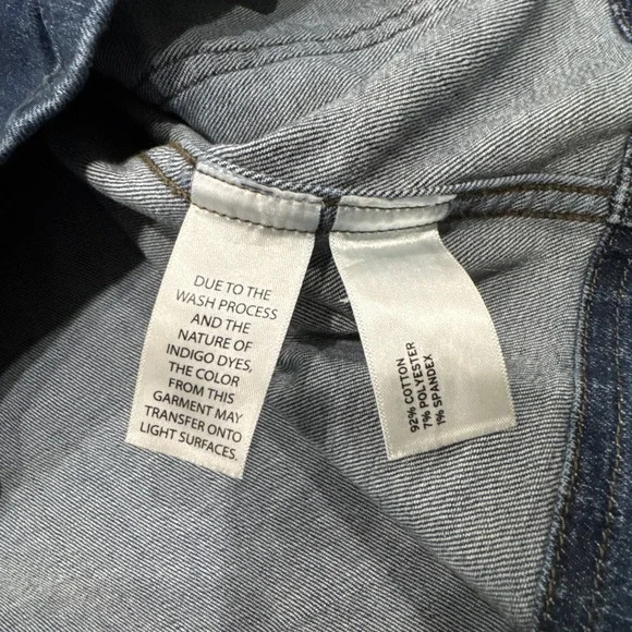 Duluth‎ Trading Denim Trench Jacket Size XL Jean Coat Utility Pockets Blue #923 - Picture 8 of 11